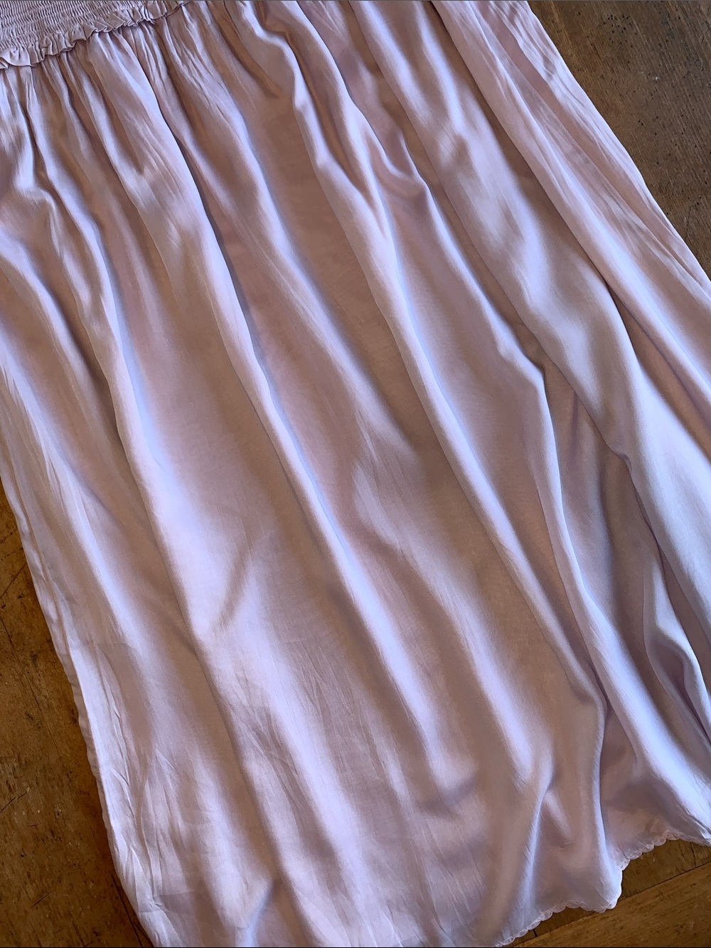 Wilfred Womens Light Lavender Smocked Ruffle Tank Dress - Picture 10 of 16